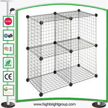 Four Storage Cubes Stacking Wire Cube